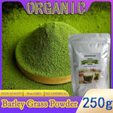 Organic Barley Grass Powder original 250g barley grass official store pure organic barley body detoxification lowering cholesterol, beautiful skin, healthy slimming drink