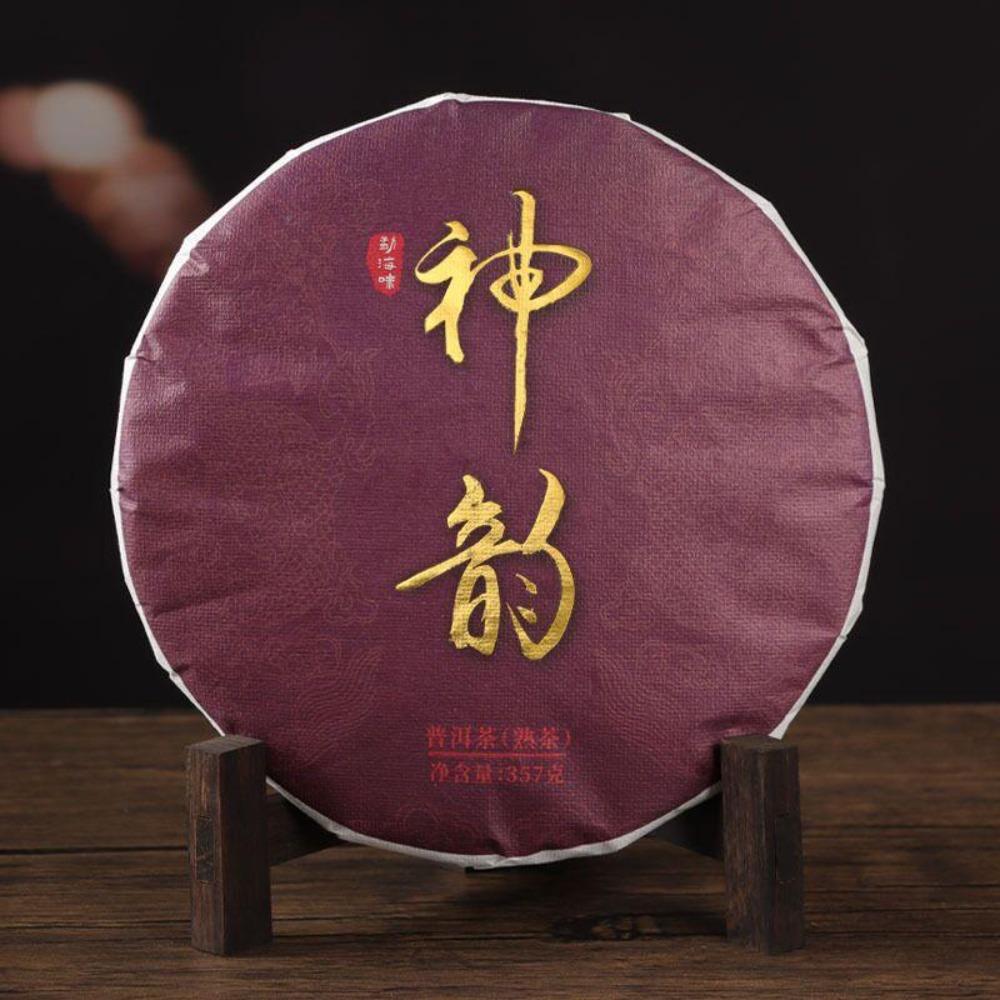 CIFbuy Yunnan Menghai Shen Yun Ripe Puer Tea Cake 357g
云南勐海神韵熟普洱茶饼357克
