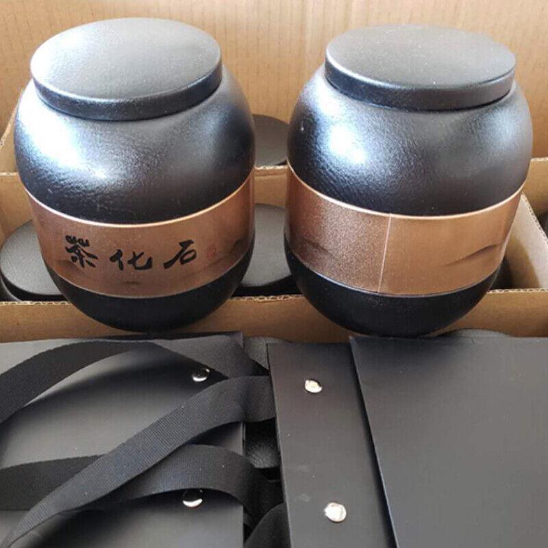 CIFbuy Pu-erh Tea Ripe Glutinous Fragrance Fossilize Tea 500g Tin Tea Gift Yunnan