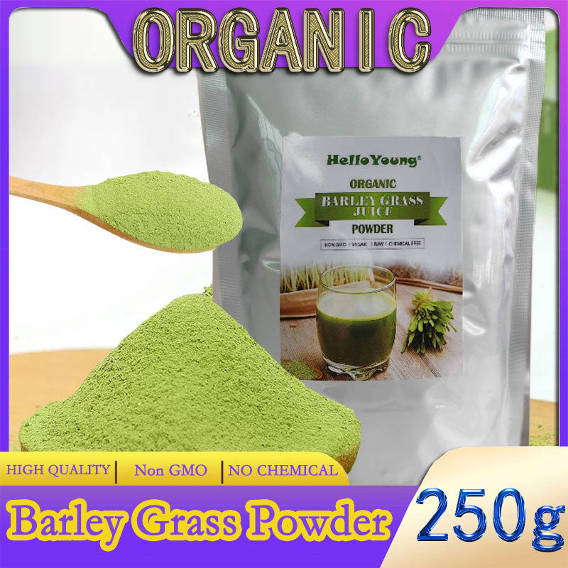 Barley grass official store Organic Barley Grass Powder original 250g  Raw Organic Perfect Food Green Superfood Main image