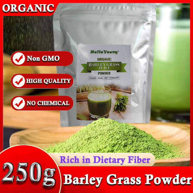 Barley grass official store Organic Barley Grass Powder original 250g RAW, GREENISH LIKE LEAVES, NO PRESERVATIVE,NON GMO Main image