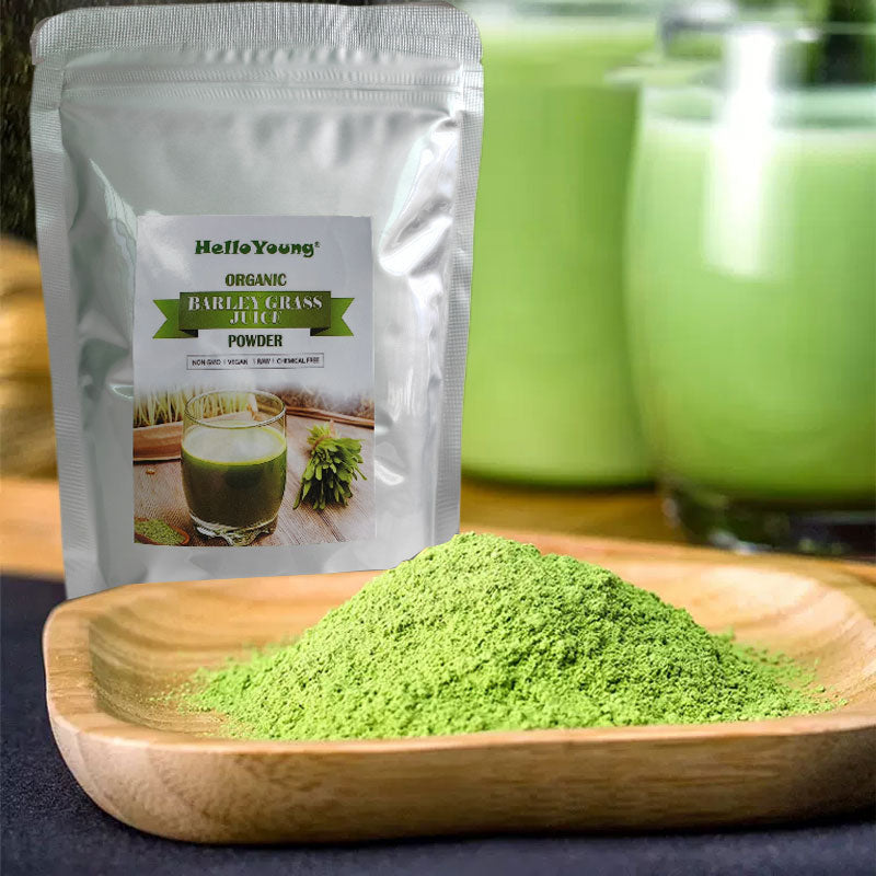 Organic Barley Grass Powder original 250g barley grass official store moistening intestines, burning fat, purifying liver, lowering cholesterol, beautiful skin Main image