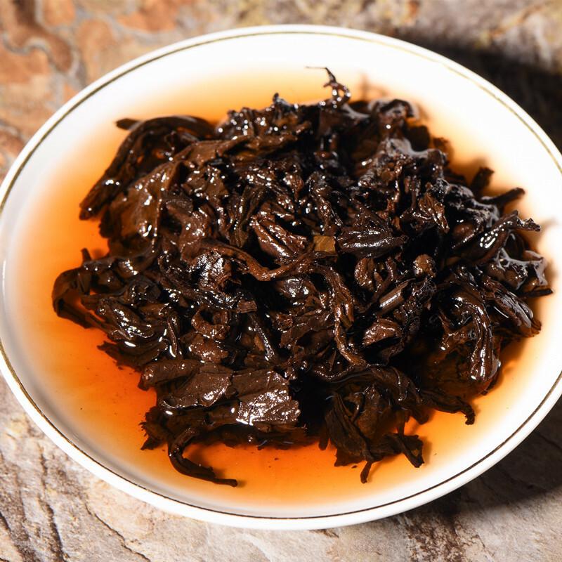 CIFbuy 357g Yellow Seal Puerh Cooked Tea Cake Weight Management Wellness Drink