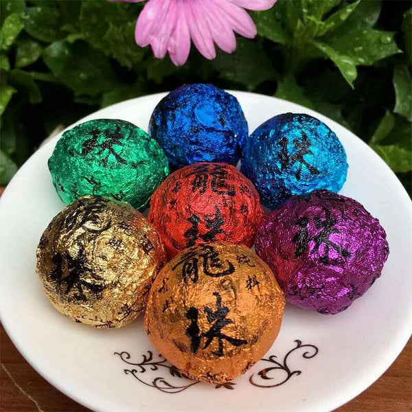 CIFbuy 168G Holiday Gift Tea Big Tree Puerh Tea Raw Tea Colorful Dragon Pearl Tea