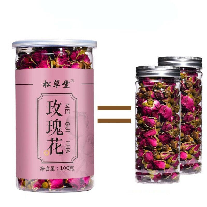 CIFbuy 100g Rose Tea Organic Healthy Herbal Flower Tea Canned Ping Yin Mei Gui Cha Tea