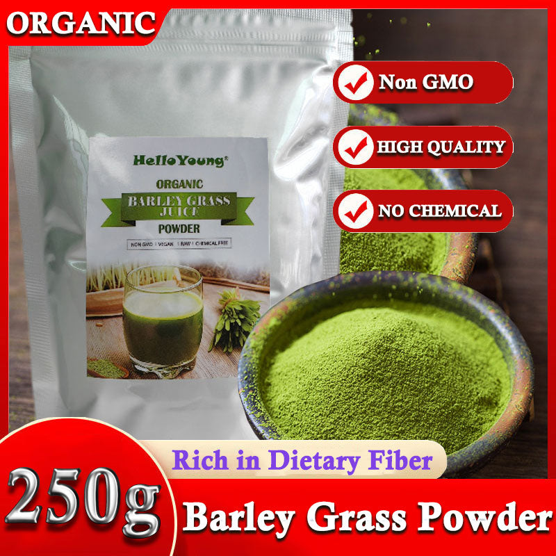 Barley Grass Juice 250g Powder Organic Non-GMO Vegan Cold-Juiced and Low-Temperature Dried Main image