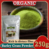 Organic Barley Grass Powder 250g, Green Superfood for Smoothie, Shakes and Salads 100% Natural Pure Barley Grass Low Sugar Body Detoxification