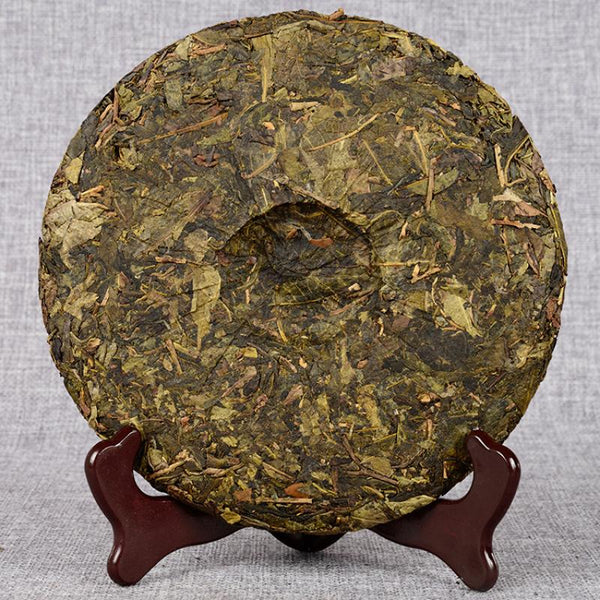CIFbuy 357g Pu-Erh Tea Hundred Year Old Tree Tea Cake Golden Leaf Gift Tea