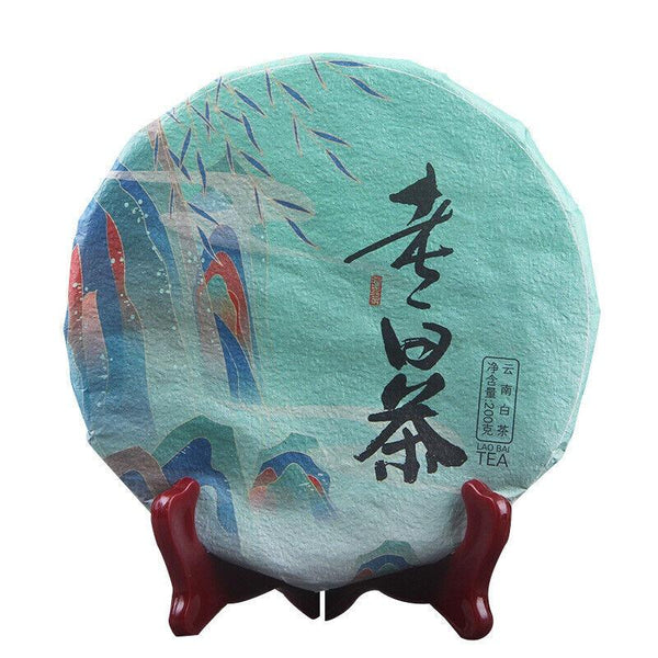 CIFbuy 200g Ancient Tree Tea Old White Tea Yunnan Yiwu Flower and Fruit Tea Cake