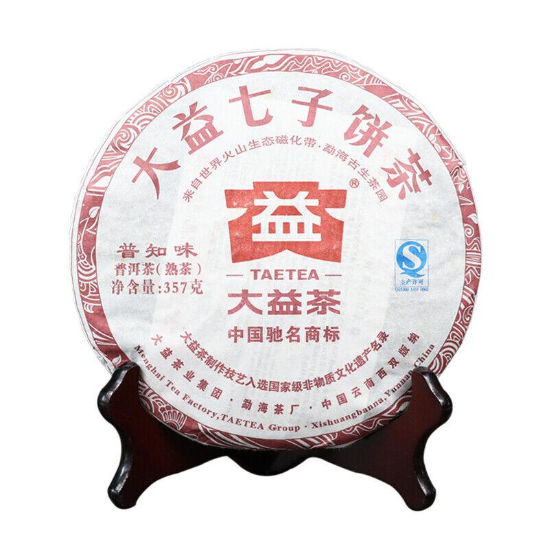 CIFbuy Pu Zhi Wei" 2012 TAETEA Ripe Puer Tea Batch 201 Menghai Dayi Pu'er Tea 357g