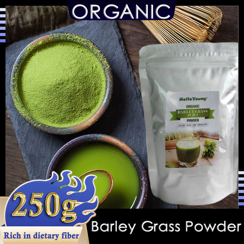 HelloYoung Imported Unsweetened Premium Organic Barley Grass Low Carb Diabetic Friendly e for weight loss Main image