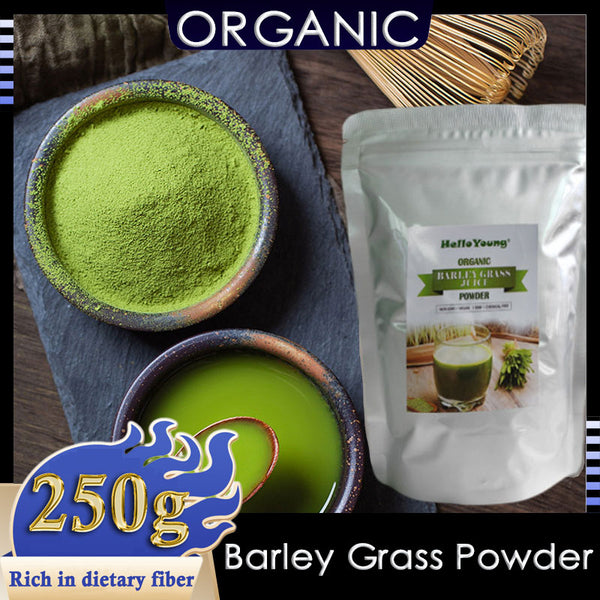 HelloYoung Imported Unsweetened Premium Organic Barley Grass Low Carb Diabetic Friendly e for weight loss