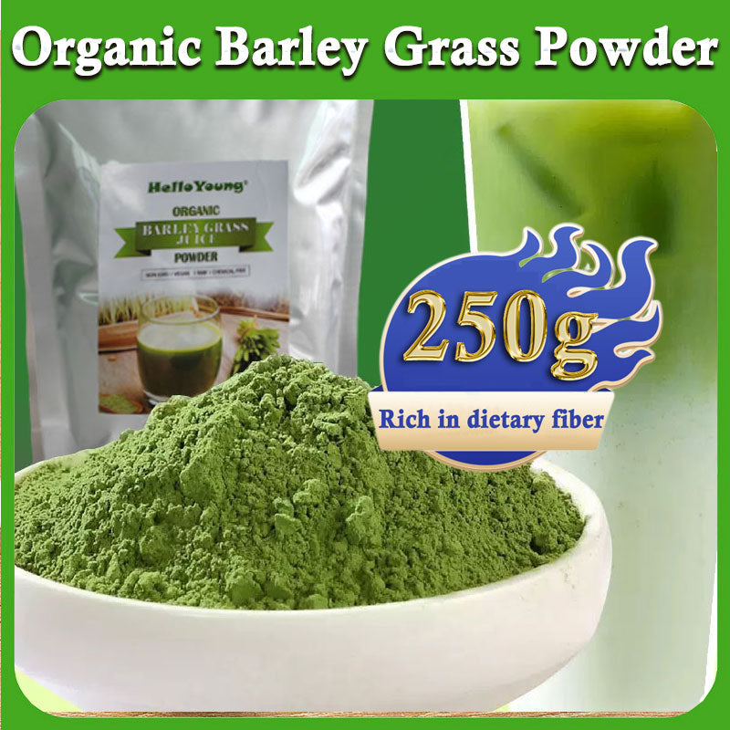 Unsweetened Premium Organic Barley Grass Powder 250g 100% Natural Superfood, Vegan, Gluten Free, Non-GMO, Kosher Main image