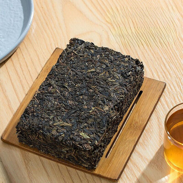 CIFbuy 357g Anhua Dark Tea Jingwei Fu Cha Qizi Dark Tea Brick Slimming Tea Health Care