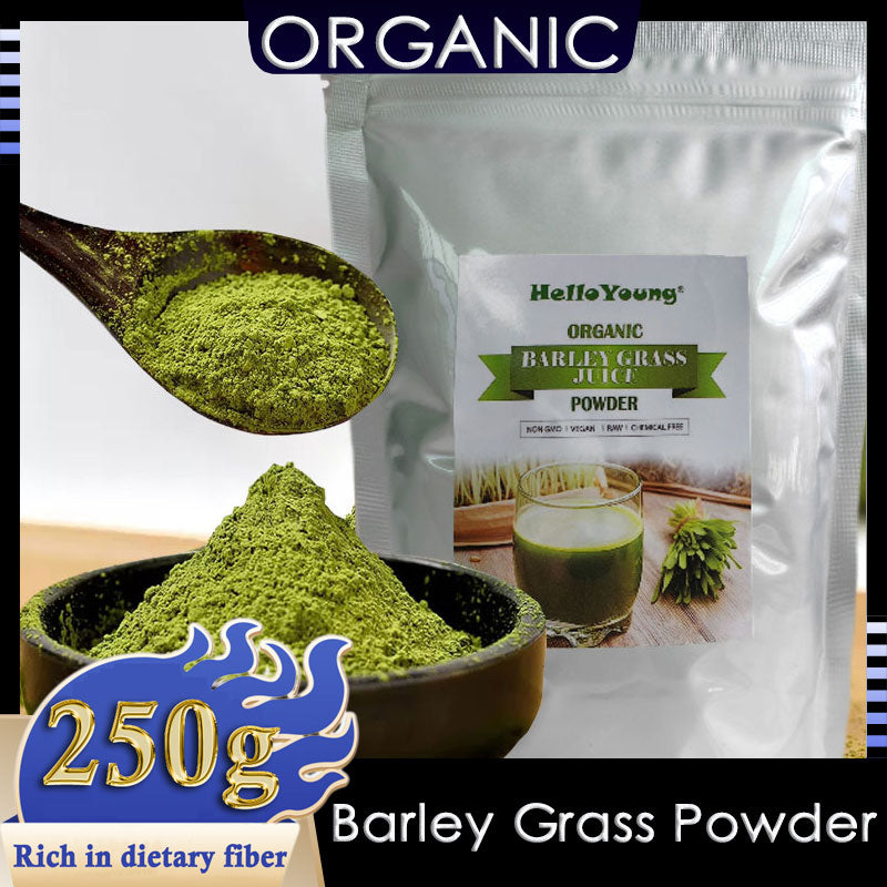 Imported Unsweetened Premium Organic Barley Grass Powder 250g Rich in Immune Vitamin, Fibers, Minerals, Antioxidants and Protein