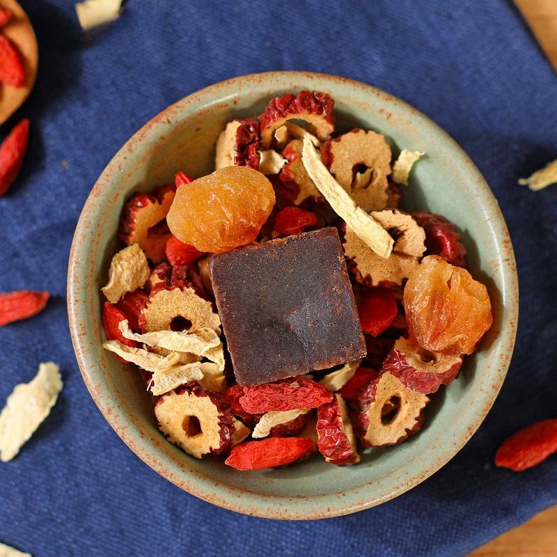 CIFbuy Brown Sugar Ginger Tea Longan Jujube Goji Berry Black Sugar Ginger Jujube Tea