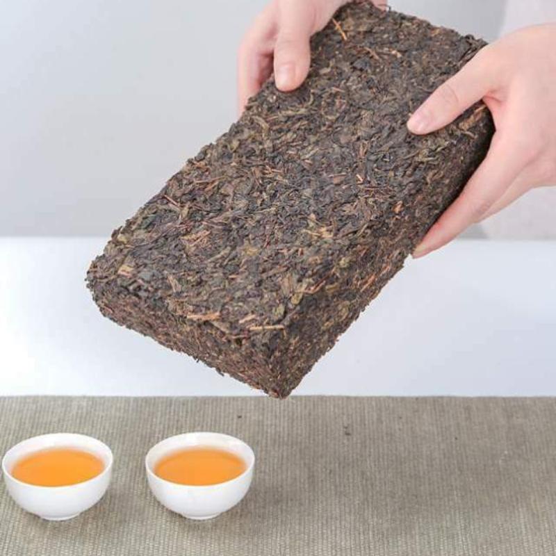 CIFbuy Hunan Anhua Golden Flower Dark Brick Tea Fu Zhuan Dark Tea Fu Brick Tea 760g