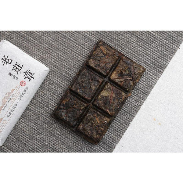 CIFbuy 50g Yunnan Pu'er Tea Lao Banzhang Golden Leaf Raw Brick Raw Tea Aged Pu'er Tea
