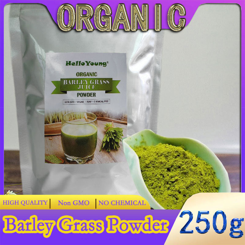 Barley grass official store Organic Barley Grass Powder original 250g Contains Iron Vitamin C, & Vitamin E – Non-GMO Main image