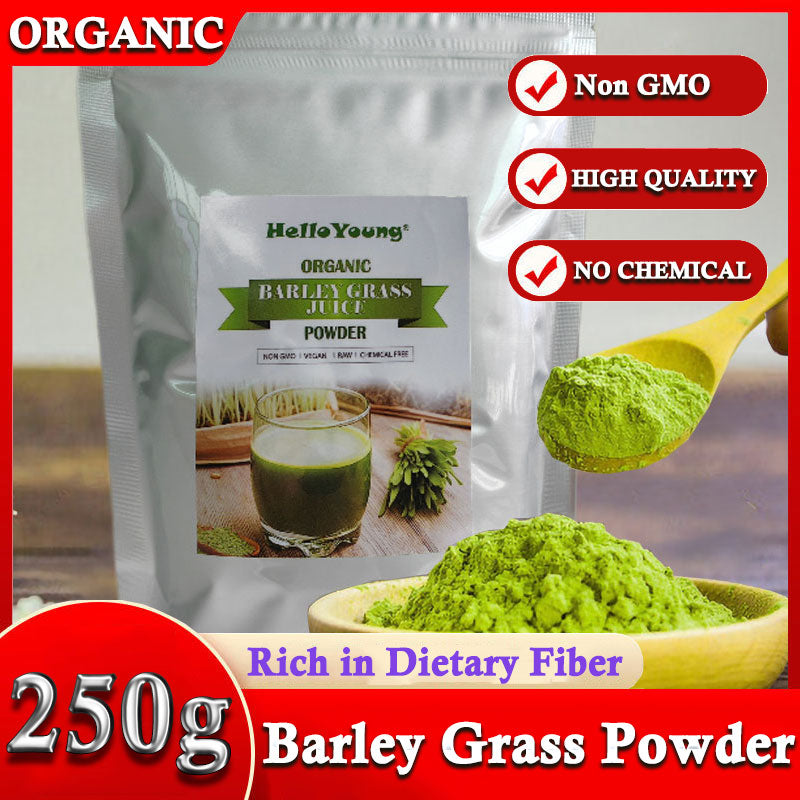 Barley Grass Powder Organic 100% Natural Pure Barley Grass Low Sugar Body Detoxification and Weight Loss Barley Health Matcha Beverage Main image