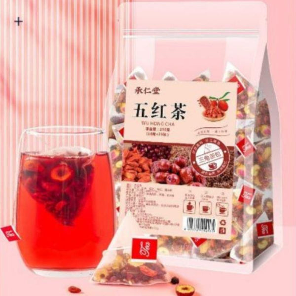 CIFbuy Five Red Tea Yuan Qi Tea Goddess Tea Cinnamon Red Dates Wolfberry Health Tea