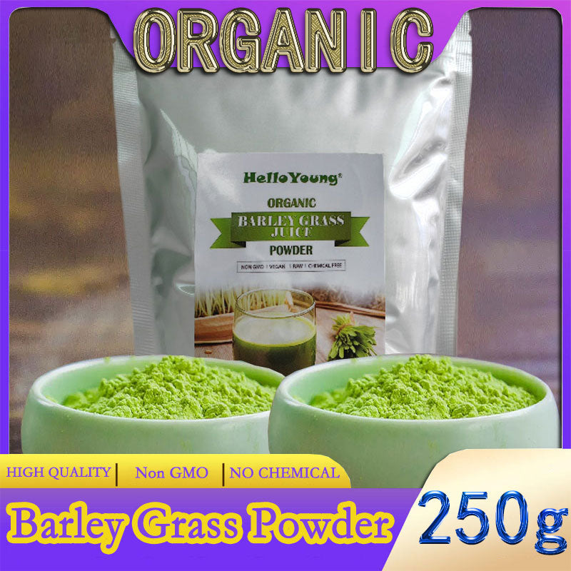 barley powder pure organic Organic Barley Grass Powder original 250g barley grass official store Pure, Kosher, Vegan, Bulk. Good Source of Fiber Main image