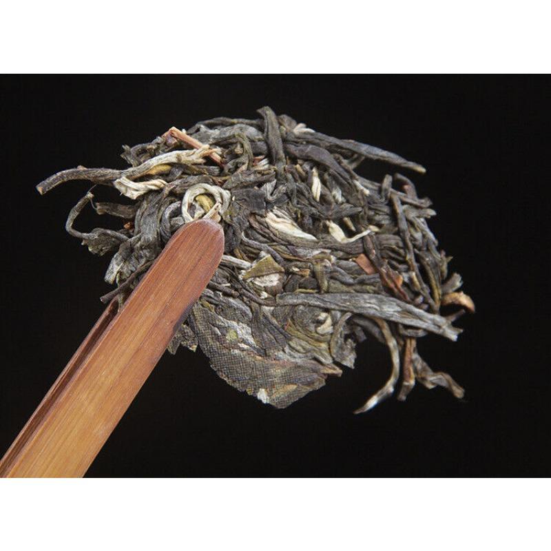 CIFbuy 100g Yunnan Menghai He Kai Sun Green Pu-erh Raw Tea Cake Seven Seed Cake Tea