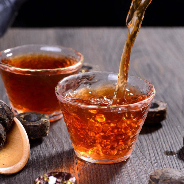 CIFbuy500g Yunnan Ripe Puerh Black Tea Glutinous Rice Fragrance Cooked Pu-erh Tuocha