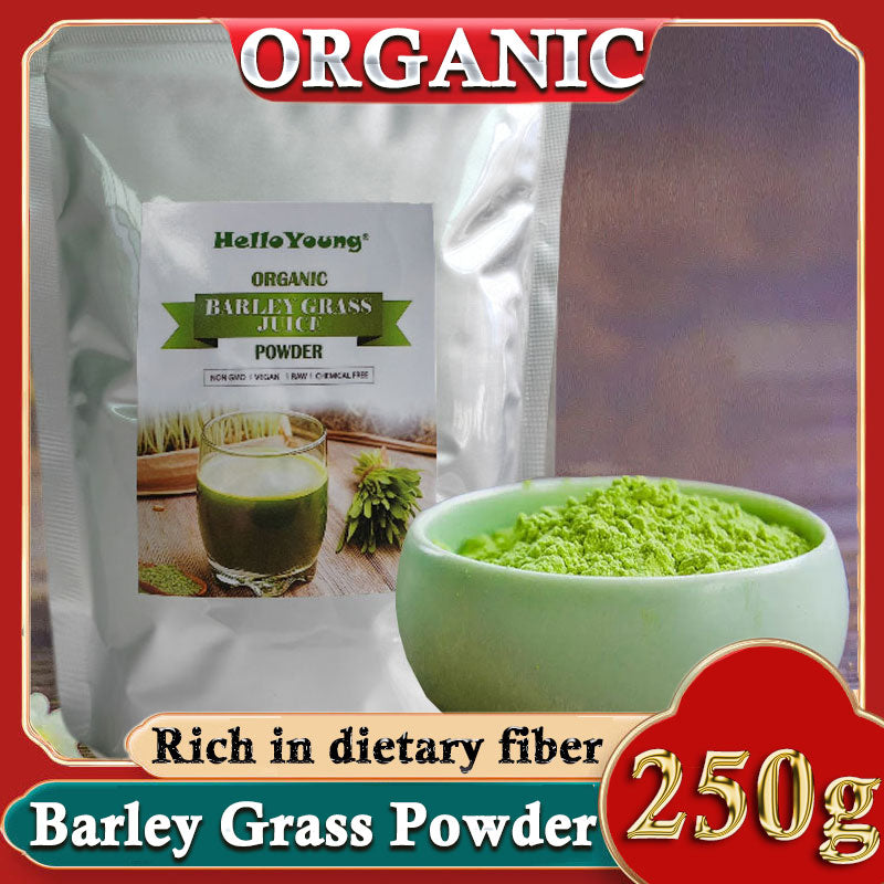 250g Organic Barley Grass Powder Gluten Free Non-GMO Superfood Vegan RAW, GREENISH LIKE LEAVES, NO PRESERVATIVE,NON GMO Main image