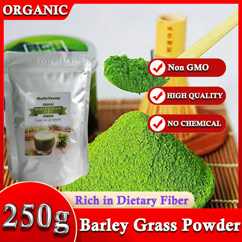 Barley Grass Powder 100% Pure & Organic Organic Barley Grass Powder Pure Organic Barley for Women and Men 250g Weight Loss Barley Health Matcha Beverage Main image