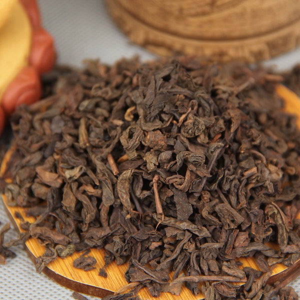 China 100g Black Puer Tea Ripe Pu-erh Red Tea Yunan Canned Green Food Beauty Tea