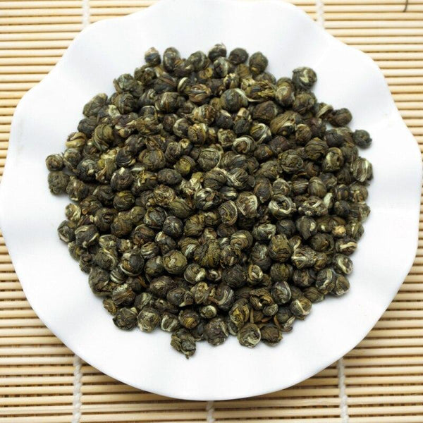 CIFbuy 2023 Natural Fresh Jasmine Pearl, Chinese Green Tea, Jasmine Dragon Pearls, Green Tea in Box, 150g
2023年天然新鲜茉莉珍珠，中国绿茶，茉莉龙珠，盒装绿茶，150克