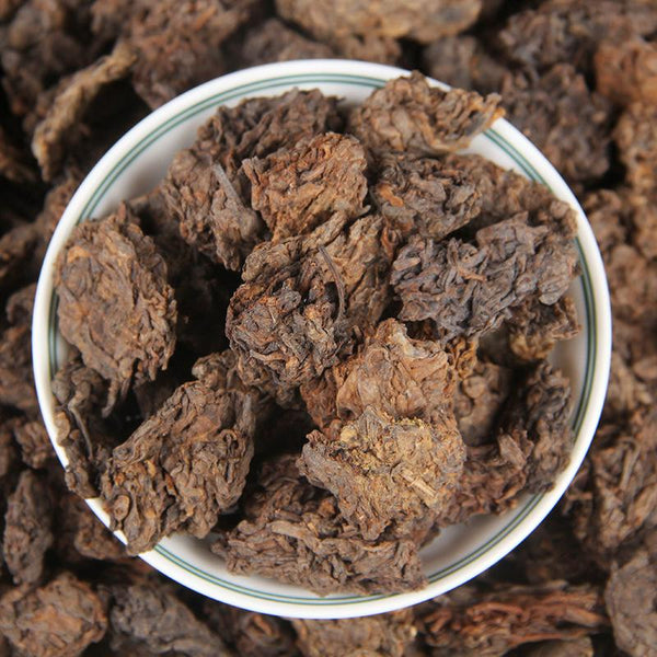 CIFbuy Yunnan Puer Tea, Prepared Tea Powder, Black Tea 02, Old Tea Head, High Quality, Menghai Jingya, Small Tea Head