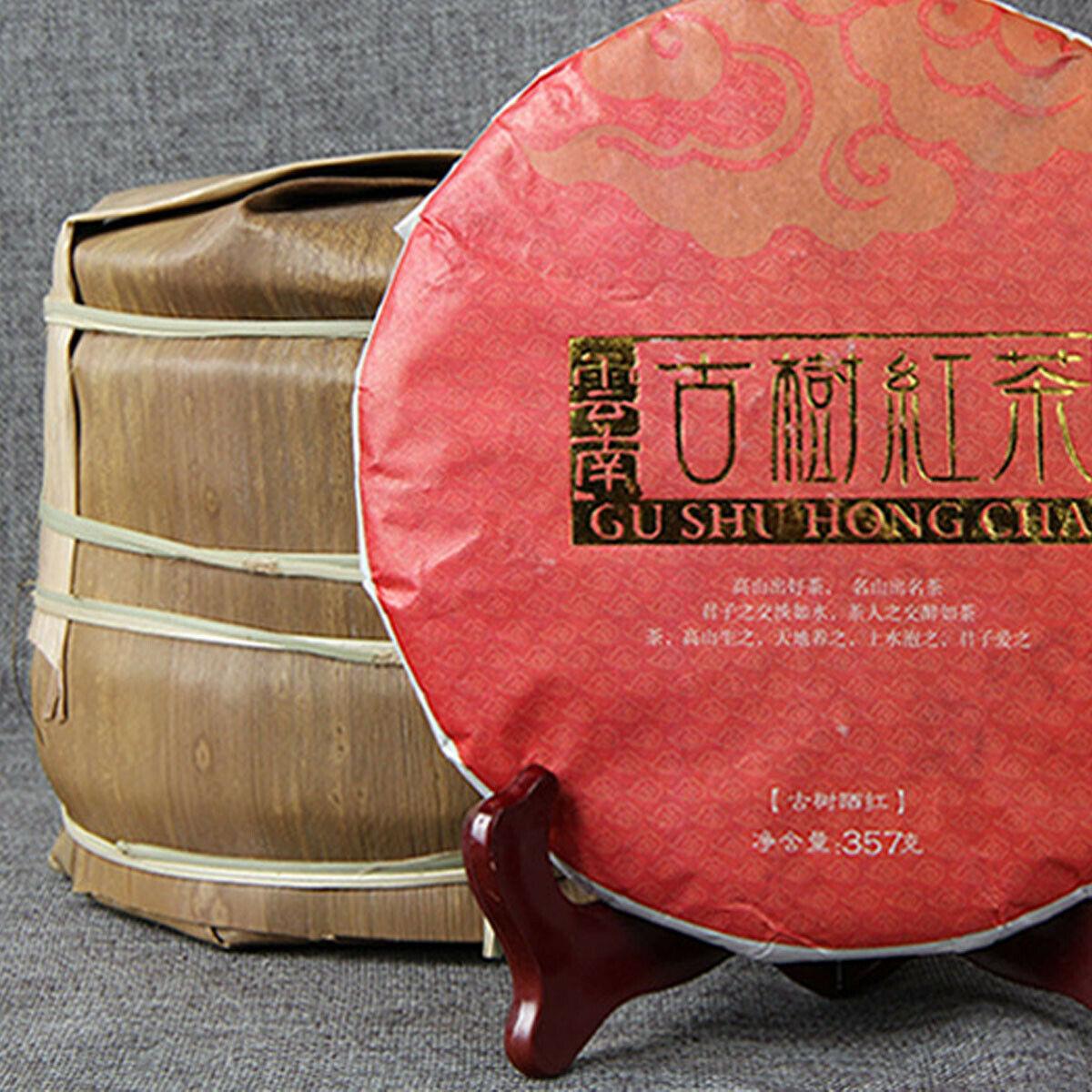CIFbuy 357g Red Tea Big Leaf Tea Black Tea Cake Ancient Tree Chinese Health Green Food