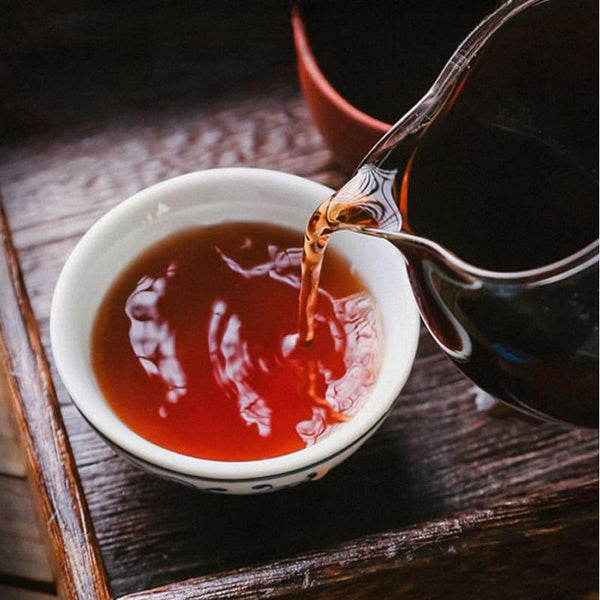 CIFbuy 357g Yunnan Cooked Pu-erh Tea Aged Puerh Ripe Tea Cake Organic Pu'er Black Tea