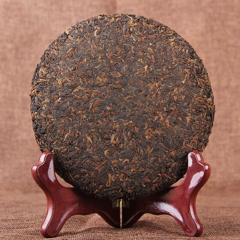 CIFbuy 200g Palace Gold Cake (Ripe) Yunnan Menghai Pu'er Round Tea Early Spring Jiao Mu