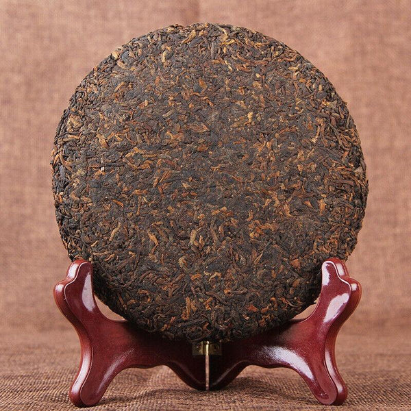 CIFbuy 200g Palace Gold Cake (Ripe) Yunnan Menghai Pu'er Round Tea Early Spring Jiao Mu