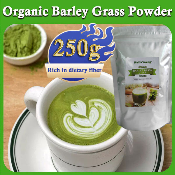 Barley Grass Powder original Easy to drink Pure Organic Barley Juice lowering cholesterol, beautiful skin, healthy slimming drink