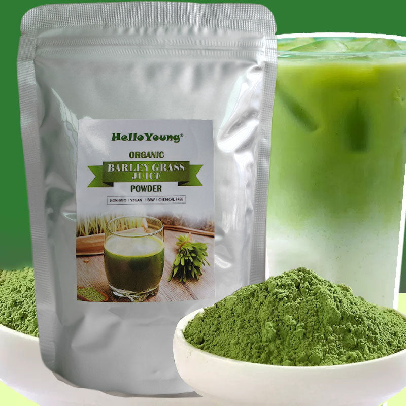 Organic Barley Grass Powder 250g original Cold Pressed Rich in Immune Vitamin, Fibers, Minerals, Antioxidants and Protein, Support Immune System and Digestion, Vegan Main image