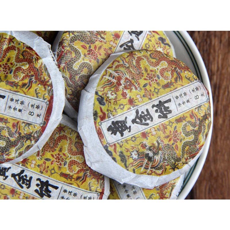 CIFbuy Spring Tea Ancient Tree Gold Cake Gold A Pu'er Tea Raw Tea Mini Small Cake Tea
