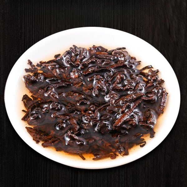 CIFbuy 357g Bulang Mountain Ripe Puerh Tea Cake Yunnan Ancient Tree Pu-erh Cooked Tea