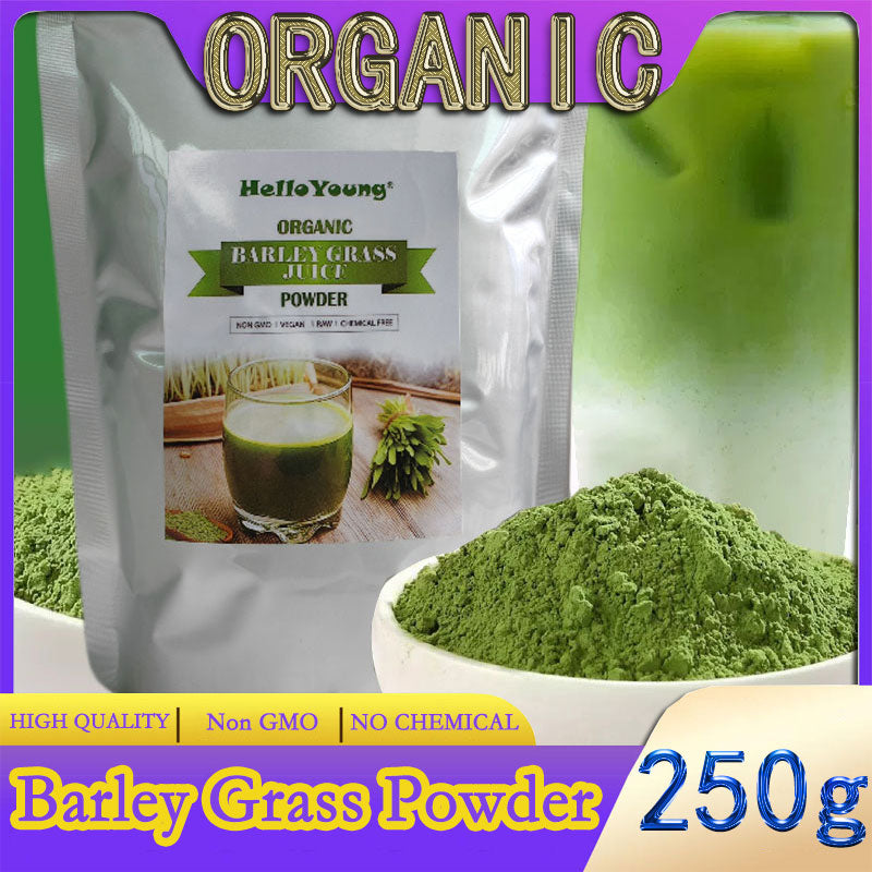 barley powder pure organic Organic Barley Grass Powder original 250g barley grass official store NO PRESERVATIVE,NON GMO Main image