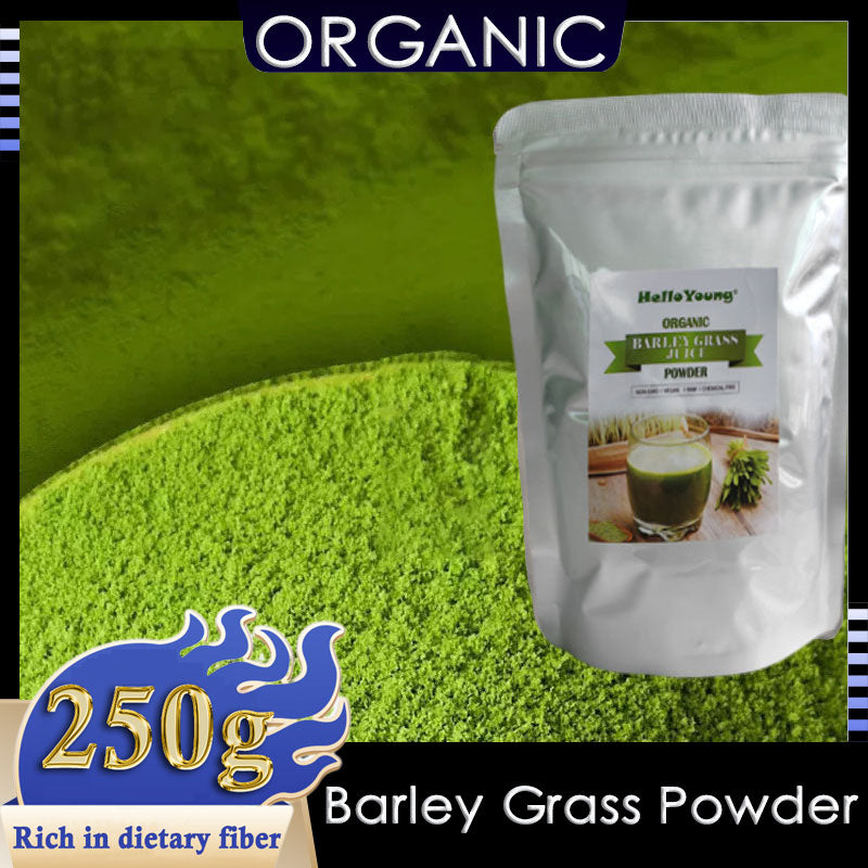HelloYoung Imported Unsweetened Premium Organic Barley Grass lowering cholesterol, beautiful skin, healthy slimming drink
