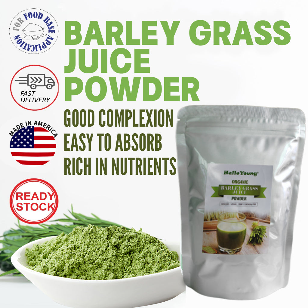 Organic Barley Powder 100% Pure and Natural, No Additives and Preservatives moistening intestines, burning fat, purifying liver, lowering cholesterol
