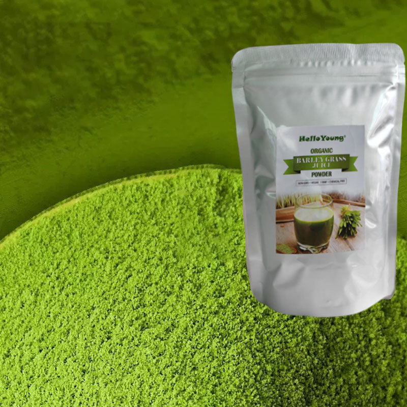 HelloYoung Wheat Grass Juice 250g Powder Organic Non-GMO Vegan Cold-Juiced and Low-Temperature Dried Main image
