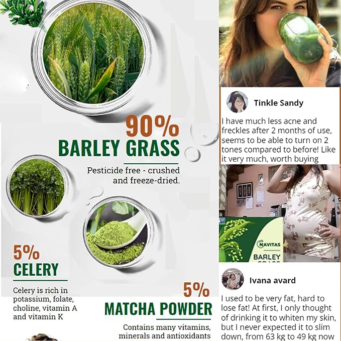 Barley grass powder original barley grass powder willy ong with Rich Dietary Fiber, No Addtives Secondary image