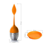 Food-grade Silicone Tea Strainer Herbal Spice Infuser Tea Filter Stainless Steel