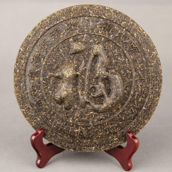 The Horse Ancient Road Gift Cha Puerh Tea Craft Natural Carving Craft Tea Cake