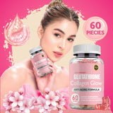 Glutathione Collagen Glow Anti-aging skin Whitening Gummies 60pcs~