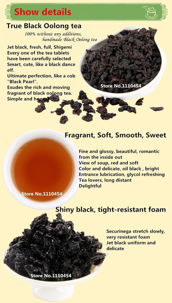 250g Weight Loss Tea Black Oolong Tea Scrape Cellulite Slimming Whitening Beauty